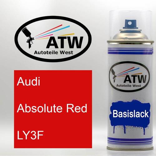 Audi, Absolute Red, LY3F: 400ml Sprühdose, von ATW Autoteile West.